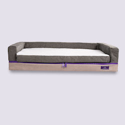 Anatomisches Hundebett PetBed Memory Foam Medium Grau Shades Ohne Freeze Technology
