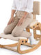 Vevor Office & Desk Stool with Knee Support and Backrest Brown 54x86x98.5cm