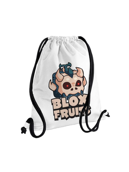 Koupakoupa Roblox Blox Fruits Τσάντα Πλάτης Γυμναστηρίου Λευκή