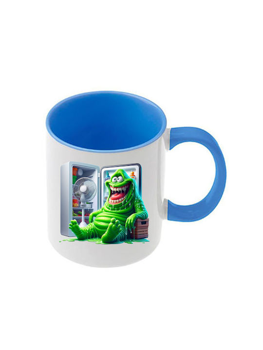 Cană Monsters Mâner Albastru Interior