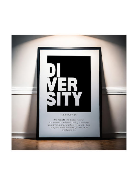 Quote Poster Diversity Pq194 60cm X 90cm Black ...