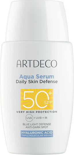 ArtDeco Aqua Ενυδατικό Serum Προσώπου SPF50 με Νιασιναμίδη & Υαλουρονικό Οξύ για Πανάδες 40ml