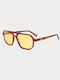 Faos Damenteil Sonnenbrille mit Orangefarbenem Rahmen und Orange Verlaufsfarbe Gläser KYTHNOS-1