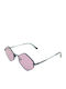 The Glass of Brixton Men's Sunglasses With Black Metallic Frame And Pink Lens BS287 00