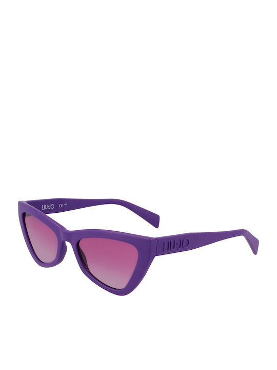 Liu Jo Woman Sunglasses with Purple Frame and P...