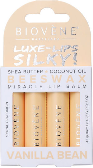 Lip Balsam Mit Bienenwachs Vanille – Samtiges Gefühl 4 Stücke