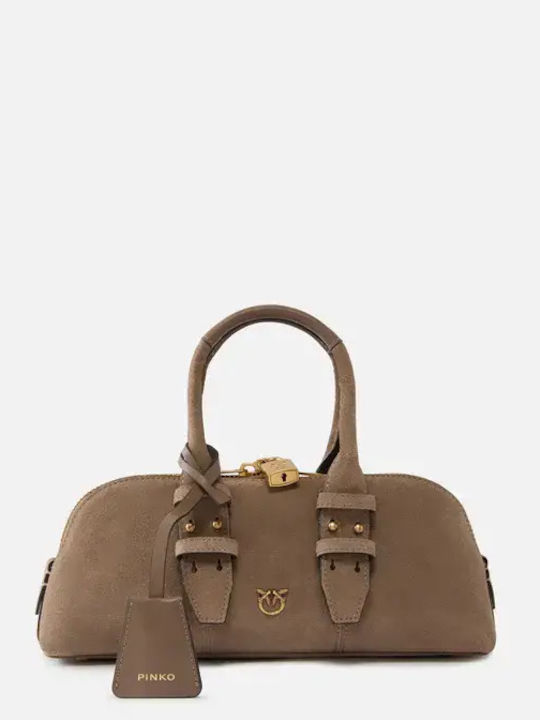 Pinko Bowling Women's Handbag Beige