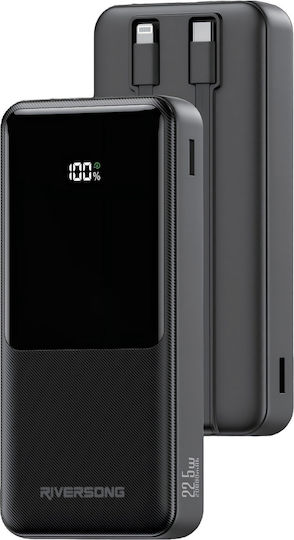 Riversong Horizon 20 Pro Power Bank 20000mAh 22.5W με Θύρα USB-A και Θύρα USB-C Μαύρο