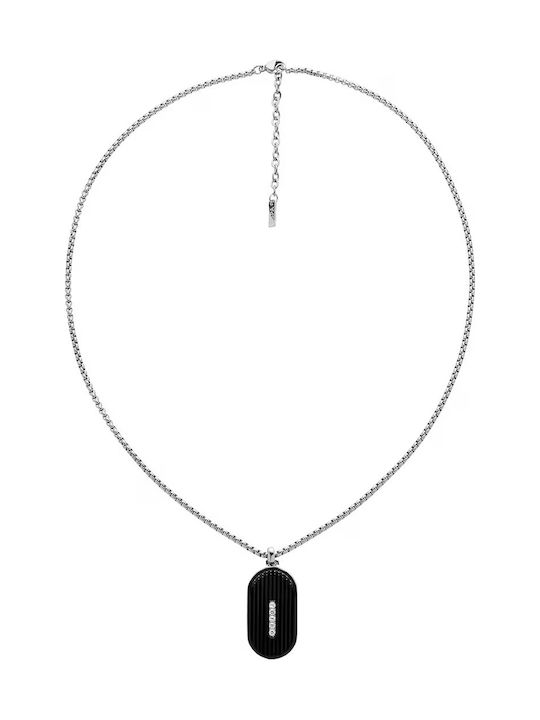 U.S. Polo Assn. Stahl Halskette Schwarz