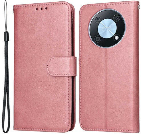 Wallet Synthetisches Leder Rosa Halterung Huawei Nova Y90