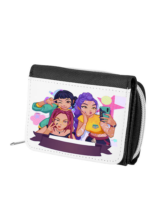 Photoretous Huntrix Kids Wallet with Black Zipper PHRT-TEX-1026-HUNTRIX21