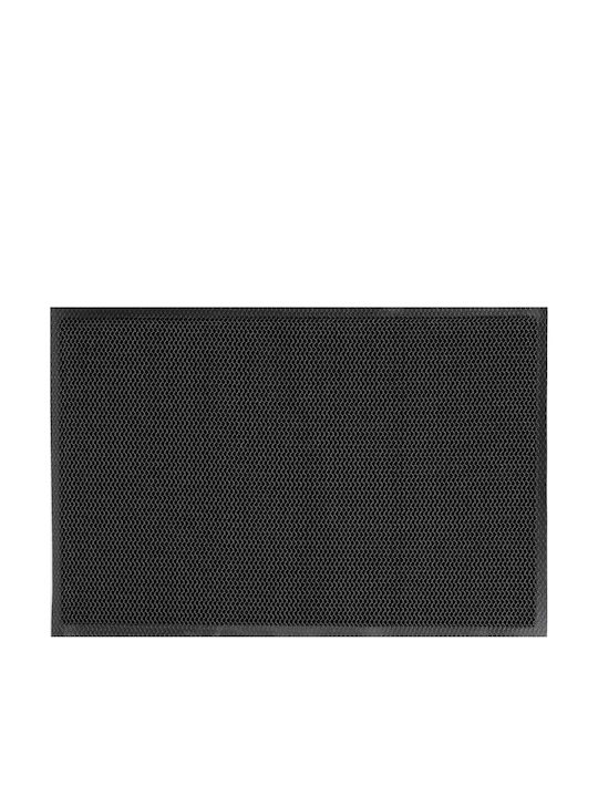 Non-Slip Black Doormat 90x60cm