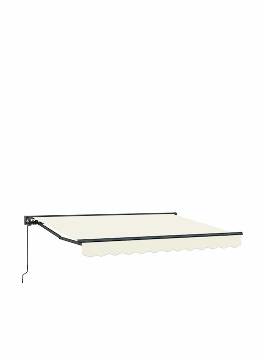 vidaXL Cort Terasă Cu LED Bej 3.5x2m