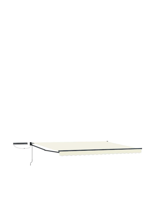vidaXL Terrasse Markise Beige 4x3m
