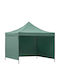 Gazebo Pliabil De Grădină Verde 3x3m