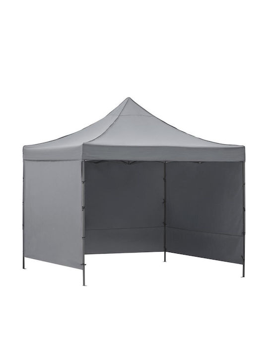 Gazebo Pliabil De Grădină Gri 3x3m