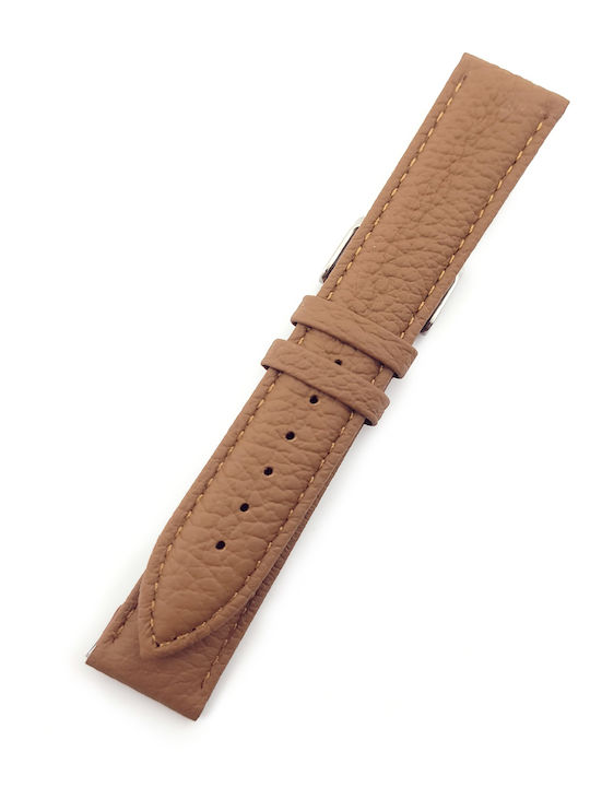 Δερμάτινο Λουράκι Καφέ 24mm