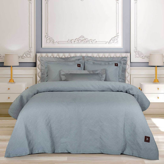 Κουβερλί 240x250 King Greenwich Polo Club Essential 4450 Grey 100% Microsatin