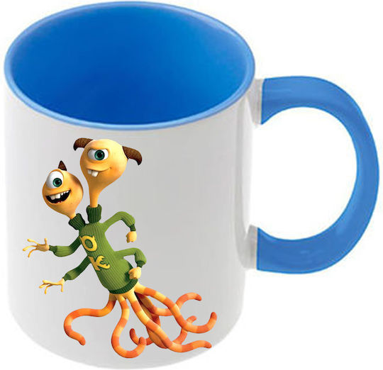 Чаша Monsters Синя Дръжка Вътрешна