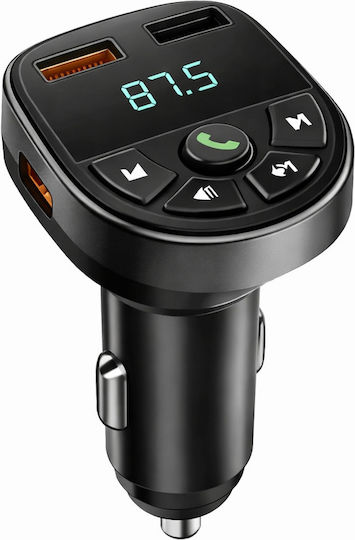 Poly FM Transmitter Αυτοκινήτου με Bluetooth / USB