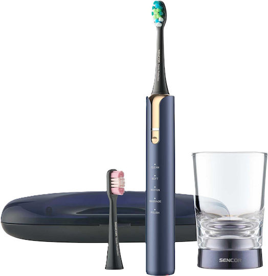 Sencor Water Flosser with Pressure Sensor and Travel Case SOC 4110BL Navy Blue