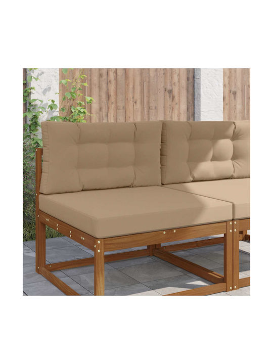 vidaXL Garden Chair Cushion with Backrest Taupe...