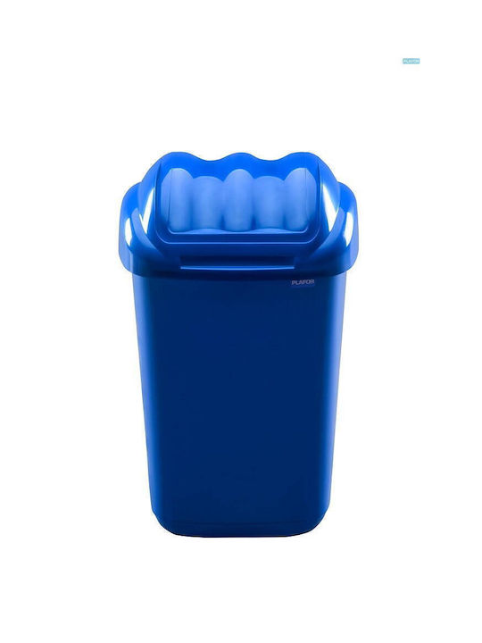 Plafor Coș De Gunoi Din Plastic Albastru 30lt