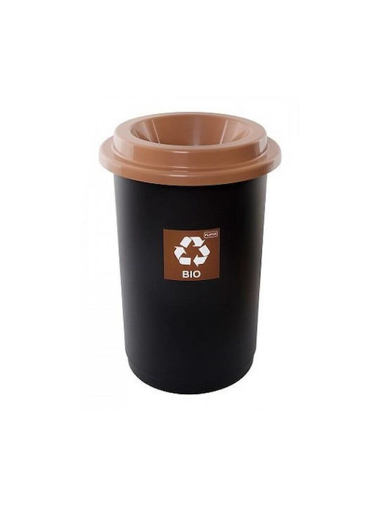 Plafor Coș de Reciclare Plastic Negru 50l