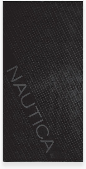 Nef-Nef Homeware Nautica-nau Cotton Black 170x90cm Beach Towel