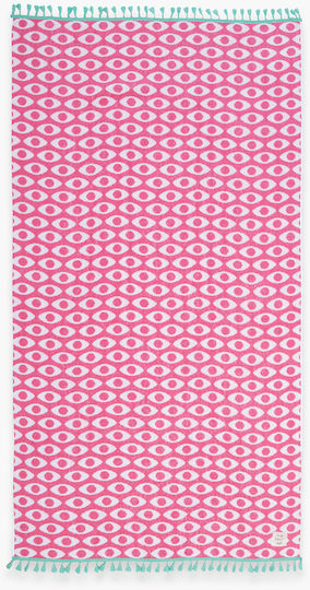 Nef-Nef Homeware Option Fransen Baumwoll Fuchsie mit Fransen 170x90cm