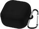 Silicone Case With Hook In Black Colour For Galaxy Buds4 / 4 Pro