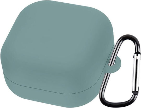 Silicone Case With Hook In Green Colour For Galaxy Buds4 / 4 Pro
