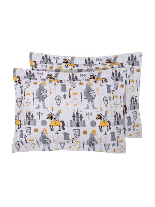 Greenwich Polo Club 8861 Σετ Παιδικές Μαξιλαροθήκες 50x70εκ. Cream