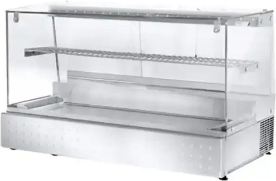 Niki Inox Настолна Хладилна Витрина 80x68x68см