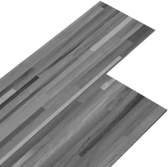 Vidaxl Αυτοκόλλητη Πλάκα Δαπέδου 32 Pcs Γκρι Ριγέ 4,46 Τ.μ Pvc
