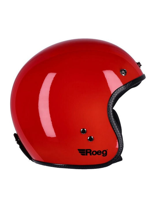 Roeg Jett Flaming Red Κράνος Μηχανής Jet ECE 22.06