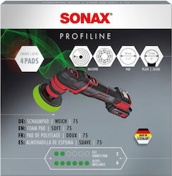 Sonax Profiline Σφουγγάρι Φινιρίσματος Μαλακό Λαχανί 88mm 4τμχ