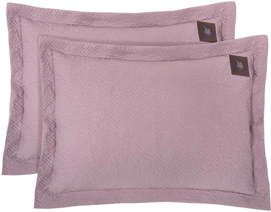Greenwich Polo Club Essential Set Pillowcases Oxford Quilted Nude 50x70cm