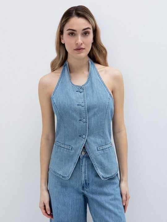 Toi&Moi Vestă Fleece Albastră Pentru Femei