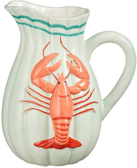 Decorative Vase Canata Turquoise 20x16.5xH23cm