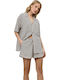 Aruelle Aruelle Damen Schlafanzug & Pyjamas Sommer Schwarz