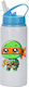 Kinder Trinkflasche Teenage Mutant Ninja Turtles 600ml Weiß Blau Deckel