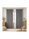 My Home Luxury Curtain with Pencil Pleat Dark Gray 280x270cm