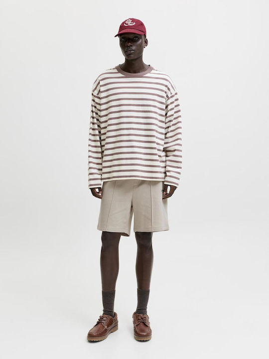 Jack & Jones Αθλητική Ανδρική Βερμούδα Εκρου