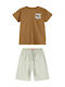 Kinderbekleidungssets mit Sommer Shorts 2 Stück Kamel