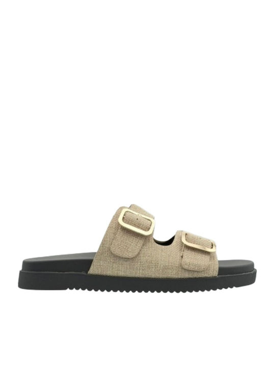 Adam's Shoes Women's Flat Sandals Beige