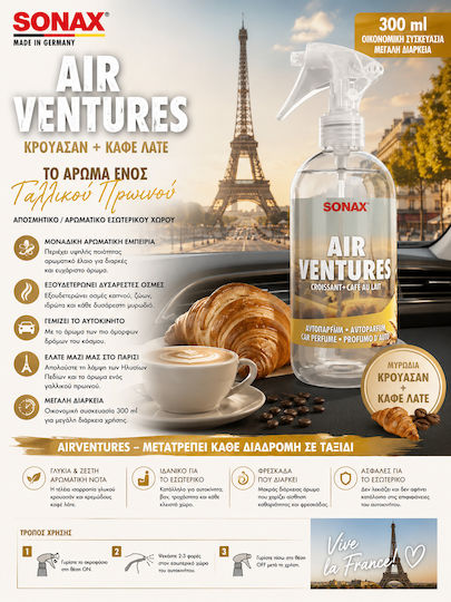 Sonax Airventure Interior Space Perfume Croissant and Coffee Latte 300ml