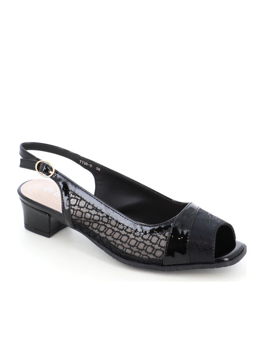 Heels with Strap Black 41/7730-54_BLACK