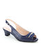 Blau Pumps mit Riemen Größe 41/1955-57