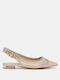 Damen Ballerinas Gold